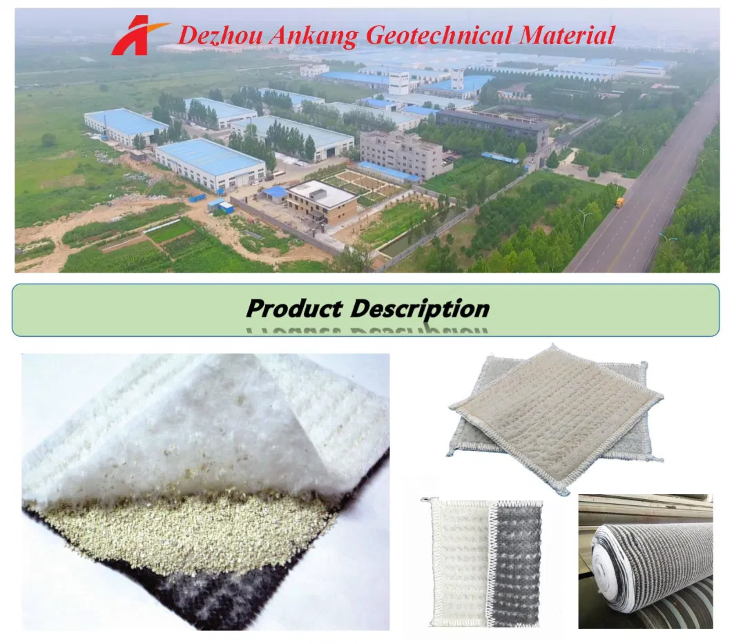 5000g/Sqm Reinforced Geotextile Bentonite Geosynthetic Clay Liner Gcl