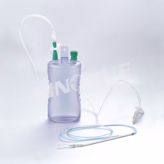 Hospital 200ml 400ml Disposable Medical Hollow Closed Wound Drainage System